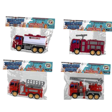 Friction Fire Truck, 19cm